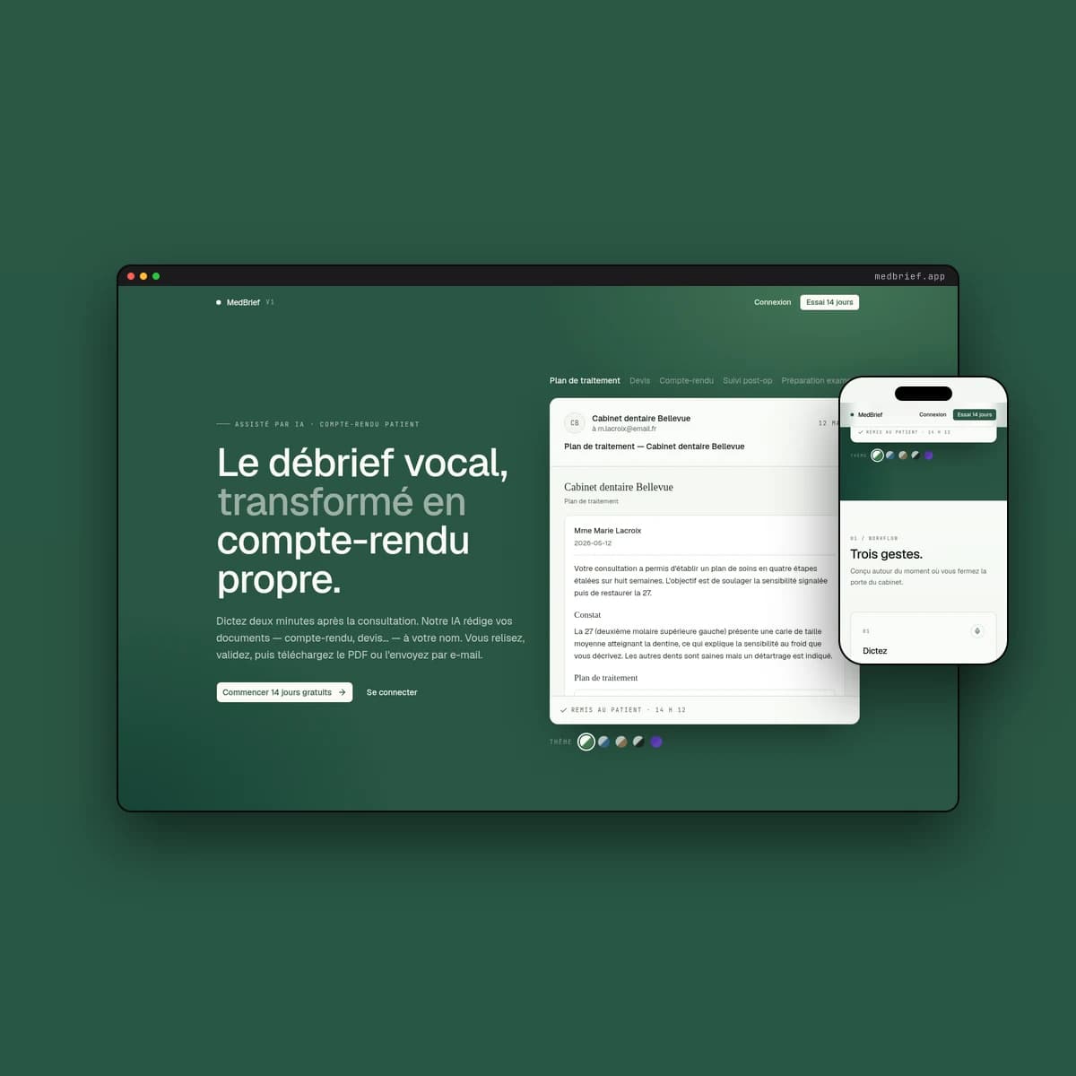 Aperçu — MedBrief