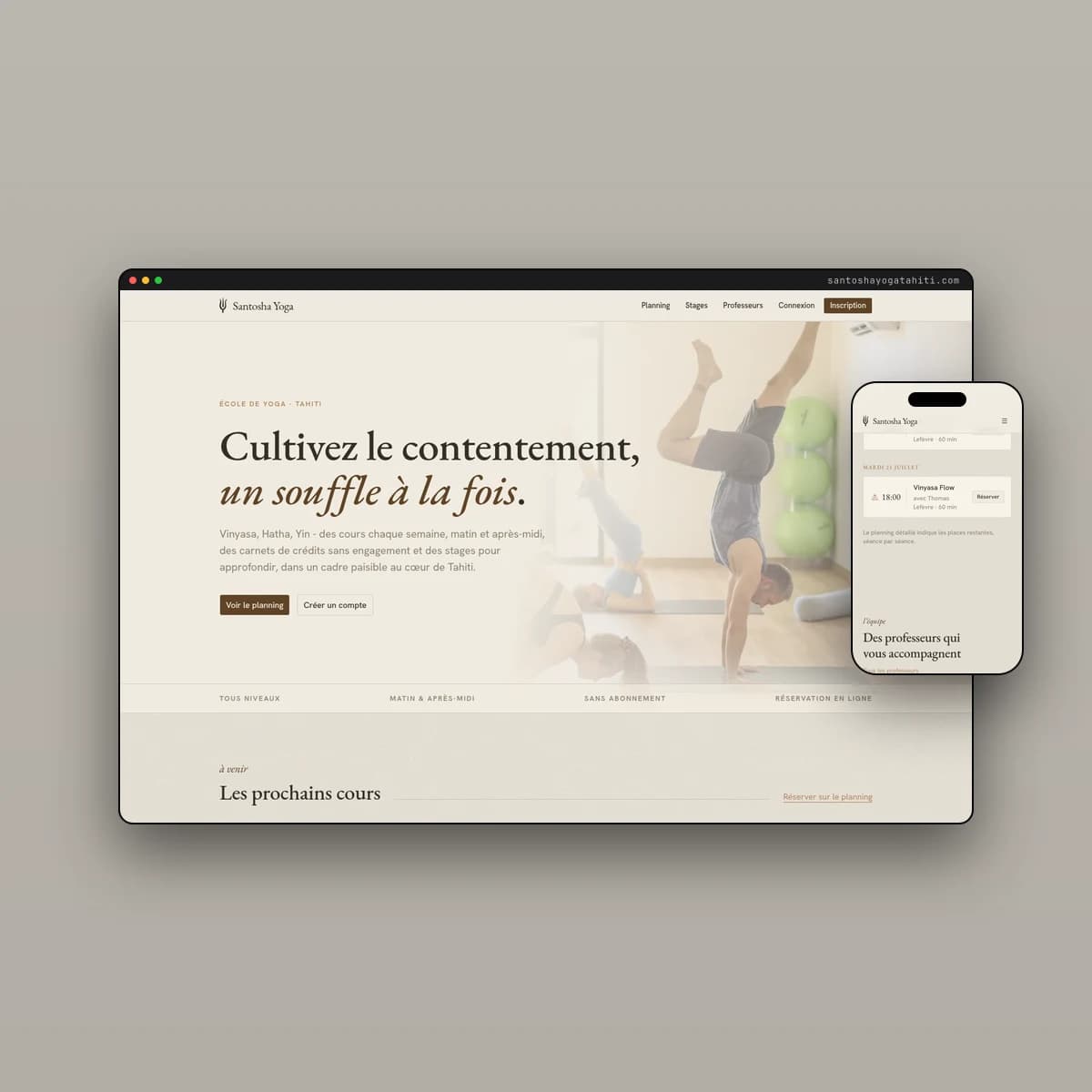 Aperçu — Santosha Yoga